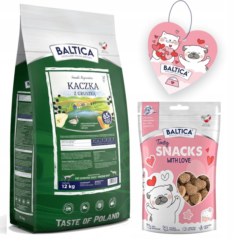 BALTICA Kaczka z Gruszką średnie i duże rasy psów 12kg
