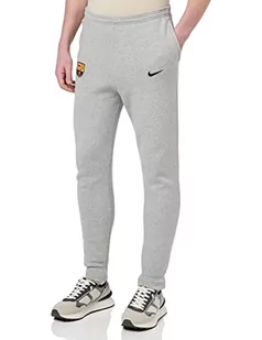 Nike Męskie spodnie FCB M Nk Gfa FLC Pant Bb Cl FC Barcelona, Dk Grey Heather/Signal Blue/Black, M, Dk Grey Heather/Signal Blue/Black, M - Spodenki męskie - miniaturka - grafika 1