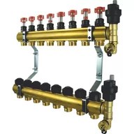 Akcesoria hydrauliczne - Rozdzielacz Ptm Standard 8 obwodów, do ogrzewania podłogowego - miniaturka - grafika 1