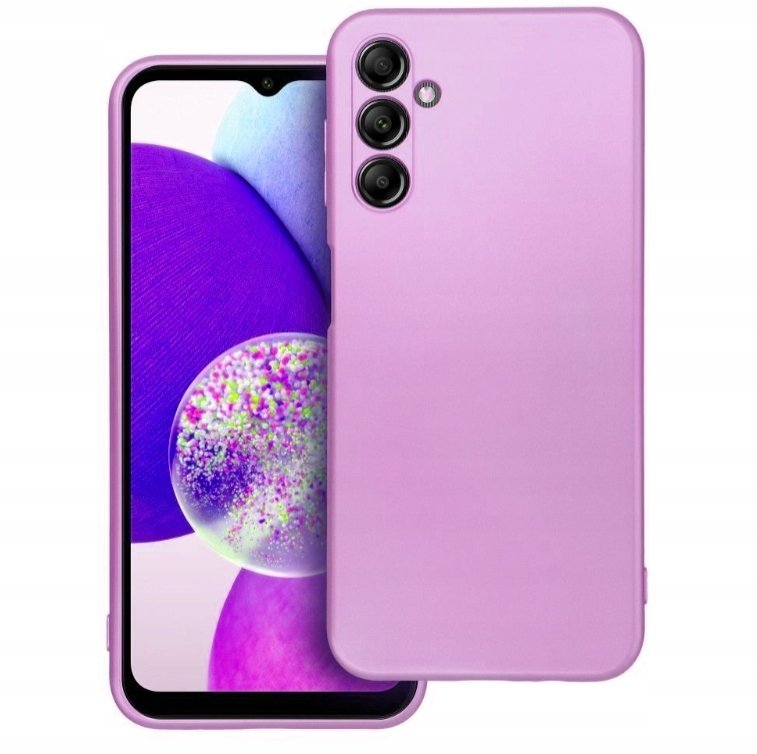 iLike Tylny pokrowiec Samsung Galaxy A14 4G / A14 5G Metallic case Pink GSM171625