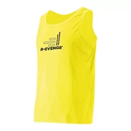 Koszulki sportowe damskie - Unisex bez rękawów tank top Fitness Running Cardio żółty Fluo - miniaturka - grafika 1