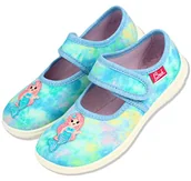 Kapcie damskie - Beck Dziewczęce syrenka kapcie, jasnoniebieski, 35 EU - miniaturka - grafika 1