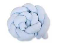 Ochraniacze do łóżeczka - Ochraniacz Warkocz Pleciony Do Łóżeczka - Niebieski - miniaturka - grafika 1