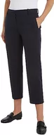 Spodnie damskie - Tommy Hilfiger Damskie spodnie tkane chinosy Essential Slim Straight Co, Pustynne niebo, 70 - miniaturka - grafika 1