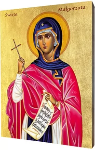 Art Christiana Ikona święta Małgorzata ACHI273 - Dewocjonalia - miniaturka - grafika 1