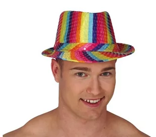Kapelusz czapka pride lgbt z cekinami wielokolorowy - Dodatki do strojów karnawałowych - miniaturka - grafika 1