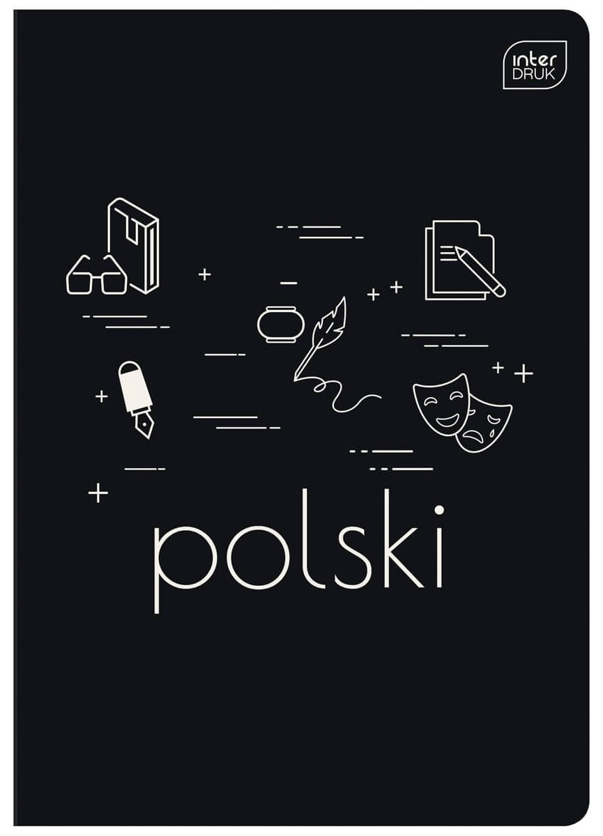 ZESZYT A5 JĘŻYK POLSKI 60 KARTEK LINIA HYBRID INTERDRUK