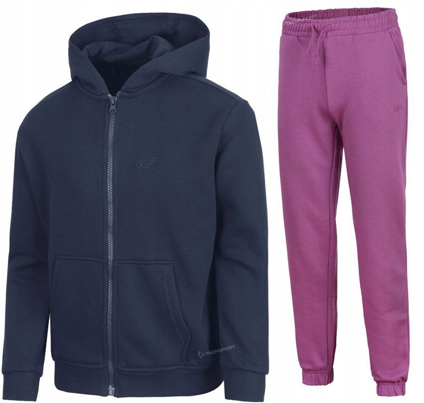 4F OCIEPLANY DZIEWCZÄCY DRES KOMPLET BLUZA SPODNIE / rozm 152