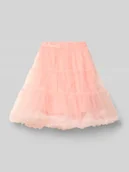 Sukienki i spódniczki dla dziewczynek - Spódnica o kroju regular fit z siateczki - miniaturka - grafika 1