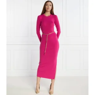 Michael Kors Wełniana sukienka z paskiem - Sukienki - miniaturka - grafika 1