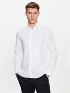 Koszule męskie - Calvin Klein Koszula Solid K10K109286 Biały Slim Fit - miniaturka - grafika 1