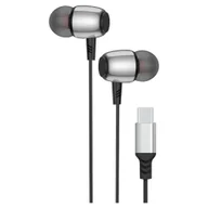 Słuchawki - OEM M09C TypC (DAC) czarne 1,2m - miniaturka - grafika 1