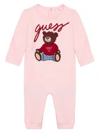 Rampersy - Guess Romper H6RW01 KA6W4 Różowy Regular Fit - miniaturka - grafika 1