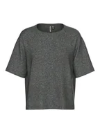 Koszulki i topy damskie - Pieces Koszulka "Bree" w kolorze szarym - miniaturka - grafika 1