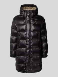 Płaszcz pikowany o kroju regular fit z aplikacją z logo model ‘Aldrich’ - Kurtki męskie - miniaturka - grafika 1