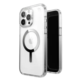 Speck Presidio Perfect-Clear MagSafe - Etui iPhone 15 Pro (Clear / Chrome Finish / Serene Silver) - Etui i futerały do telefonów - miniaturka - grafika 1