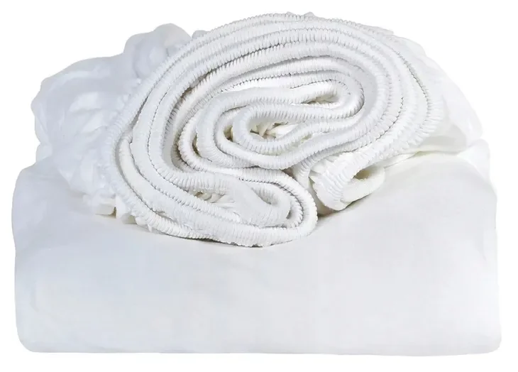 Prześcieradło Jersey Z Gumką 200x220 + 25 Cm Boki - Kolor Biały
