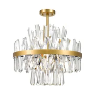 Lampy sufitowe - Kryształowa lampa glamour C0567-08C-7GAC z serii CONSTANTINOPLE - miniaturka - grafika 1
