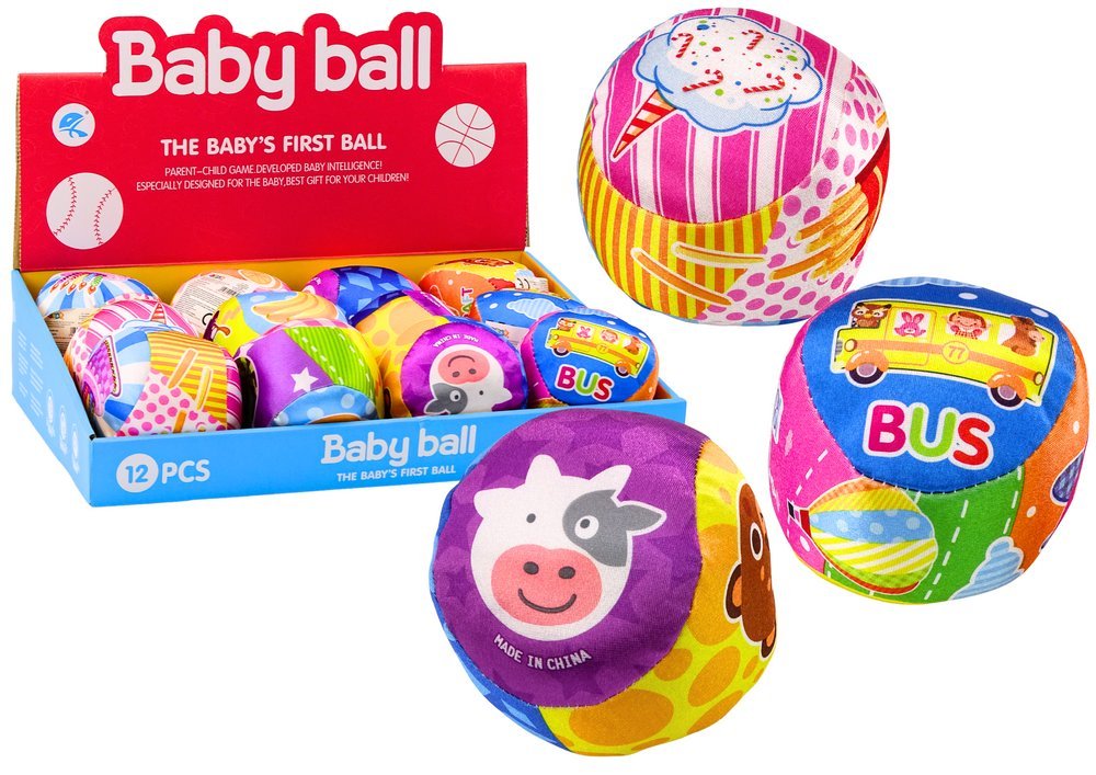 Kolorowa Piłeczka z Grzechotką dla Dzieci