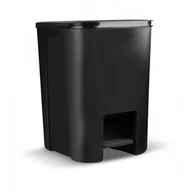 Kosze na śmieci - Kosz na śmieci z pedałem PRACTIC 10104699 nie przepuszcza zapachów, 25L Czarny - miniaturka - grafika 1