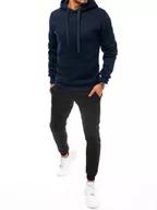 Dresy męskie - Dres męski granatowo-czarny Dstreet AX0631-XL - miniaturka - grafika 1