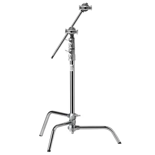Zestaw Master C-Stand 20 cali z przesuwną nogą Kupo CL-20MK 20" Master C-Stand With Sliding Leg Kit & Quick Release - Silver - Statywy i uchwyty do lamp - miniaturka - grafika 1