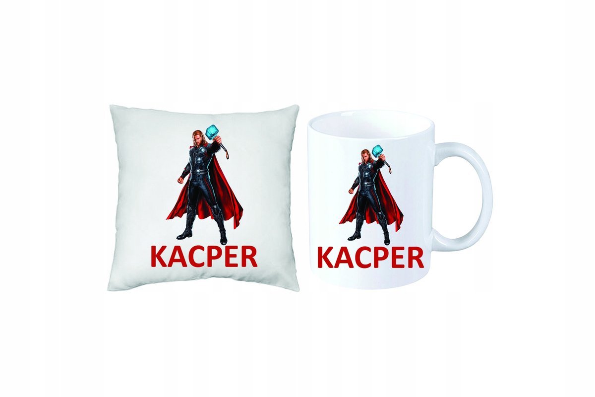 ZESTAW PREZENT PODUSZKA + KUBEK THOR MARVEL