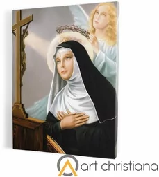 Św. Rita, obraz na płótnie canvas - Ikony i obrazy sakralne - miniaturka - grafika 1
