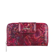 Portfele - Czerwony portfel damski BajuBaj ze skóry naturalnej – funkcjonalność i styl w jednym PD2006s170 RFID - miniaturka - grafika 1