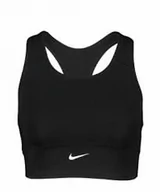 Koszulki i topy damskie - Nike Damska koszulka Df Swoosh bezszwowa, Czarny/Dk Smoke Grey, L DD3540 - miniaturka - grafika 1