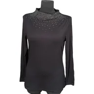 Swetry damskie - Sienna Golf Damski Ciepły Wygodny Elegancki Czarny Rozmiar M - miniaturka - grafika 1