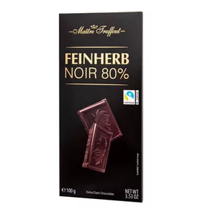 MaitreTruffout Premium Extra Gorzka Czekolada 80% 100 g - Czekolada - miniaturka - grafika 1