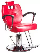 Barbiero Fotel barberski HEKTOR BH-3208 Czerwony BH-3208/184 - Fotele fryzjerskie - miniaturka - grafika 1