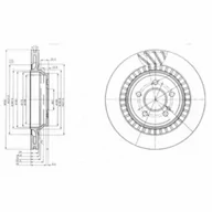 Tarcze hamulcowe - Tarcza hamulcowa DELPHI BG4144 - miniaturka - grafika 1