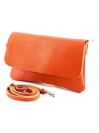 Torebki damskie - Marlon Skórzana torebka w kolorze pomarańczowym - 25 x 15 x 1 cm - miniaturka - grafika 1