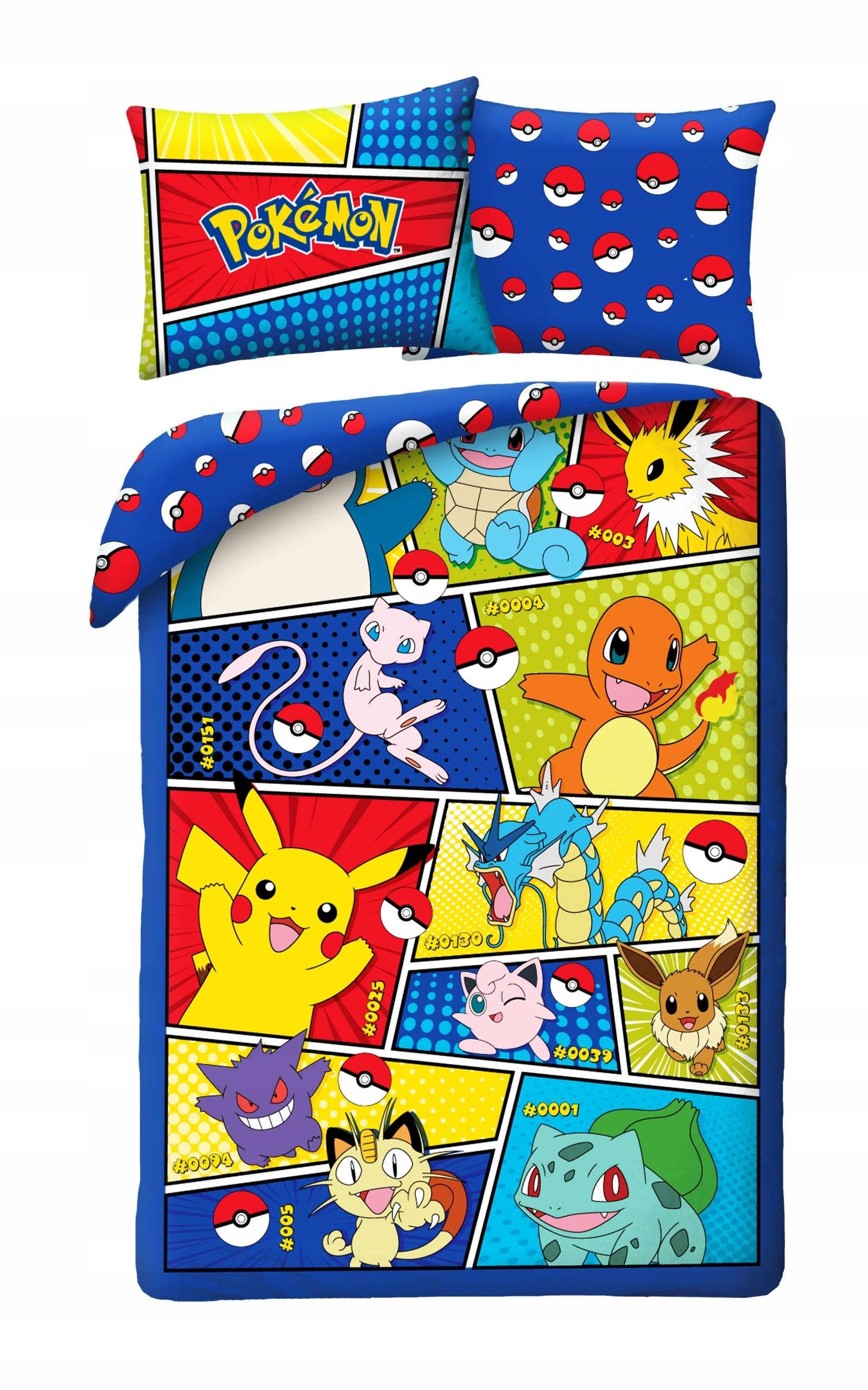 Pościel dziecięca Pokemon 140x200 Halantex 100% bawełna Pikachu
