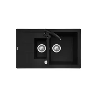 Zlewozmywaki - Zlewozmywak granitowy z baterią Senar2 Pyramis - miniaturka - grafika 1