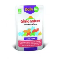 Almo Nature Orange Label Bio Kot - Wołowina I Kurczak Saszetka 70G - Mokra karma dla kotów - miniaturka - grafika 1