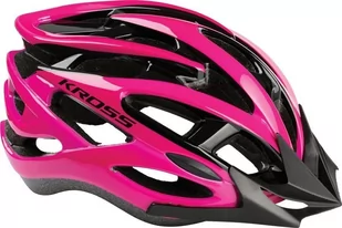 Kross Kask LAKI 212g + daszek, L różowy poł. T4CKS000008LPI - Kaski rowerowe - miniaturka - grafika 1