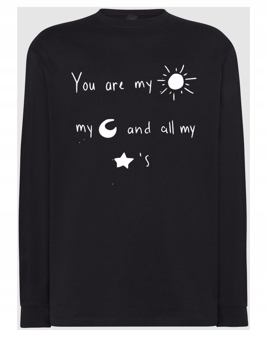 Walentynki Prezent Longsleeve męski nadruk r.XL