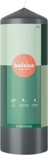 Bolsius Świeca pieńkowa 200/68 Essentials Burzowy szary - Świece - miniaturka - grafika 1