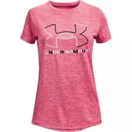 Odzież sportowa dziecięca - Koszulka dziewczęca Under Armour Tech BL Twist SS - miniaturka - grafika 1