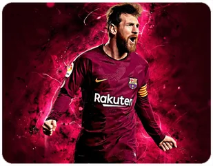 PODKŁADKA POD MYSZKĘ LIONEL MESSI Z IMIENIEM 23x19CM DO LAPTOPA - Podkładki pod mysz - miniaturka - grafika 1