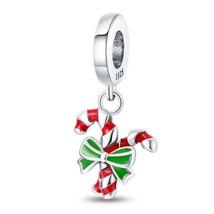 Zawieszka SREBRO 925 Charms koralik do PANDORA Laska Cukrowa - Wisiorki - miniaturka - grafika 1