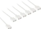 Kable komputerowe i do monitorów - Kolink ARGB 1-6 Splitterkabel - 30cm, weiß - miniaturka - grafika 1