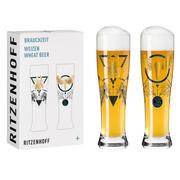 Szklanki - Zestaw 2 szklanek do piwa Ritzenhoff Brauchzeit, Ramona Rosenkranz - miniaturka - grafika 1