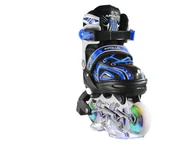 Rolki - Apollo Łyżworolki Super Blades, regulowany rozmiar (Niebieski, M (35-38)) - miniaturka - grafika 1