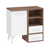 Komody - Komoda 1D2S NOR-02 Nordis MebloCross Dąb Artisan / Biały Mat - miniaturka - grafika 1