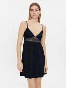 Tommy Hilfiger Koszula nocna UW0UW03578 Granatowy - Piżamy damskie - miniaturka - grafika 1