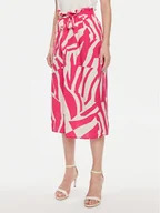 Spódnice - Vila Spódnica midi Dogma 14096637 Różowy Volume Fit - miniaturka - grafika 1